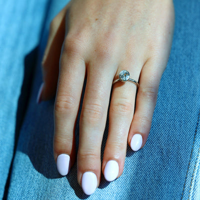 Bezel Solitaire Engagement Ring