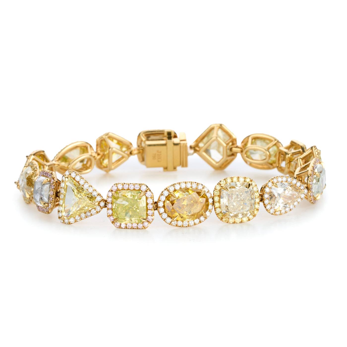 Natural Fancy Colored Diamond Bracelet