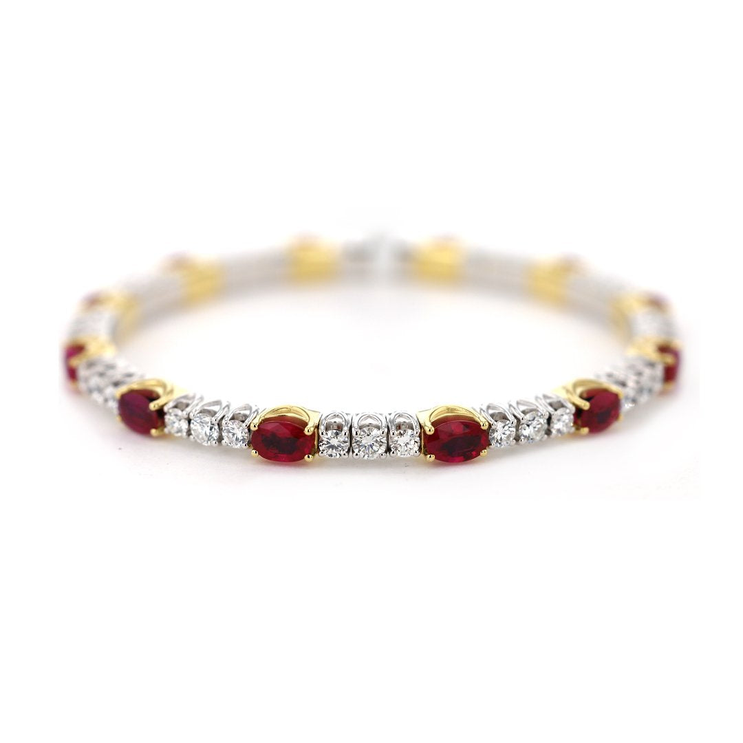 Ruby & Diamond Xpandable Bracelet
