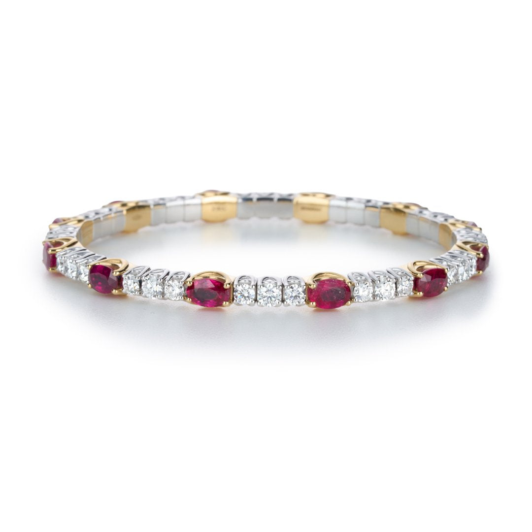 Ruby & Diamond Xpandable Bracelet