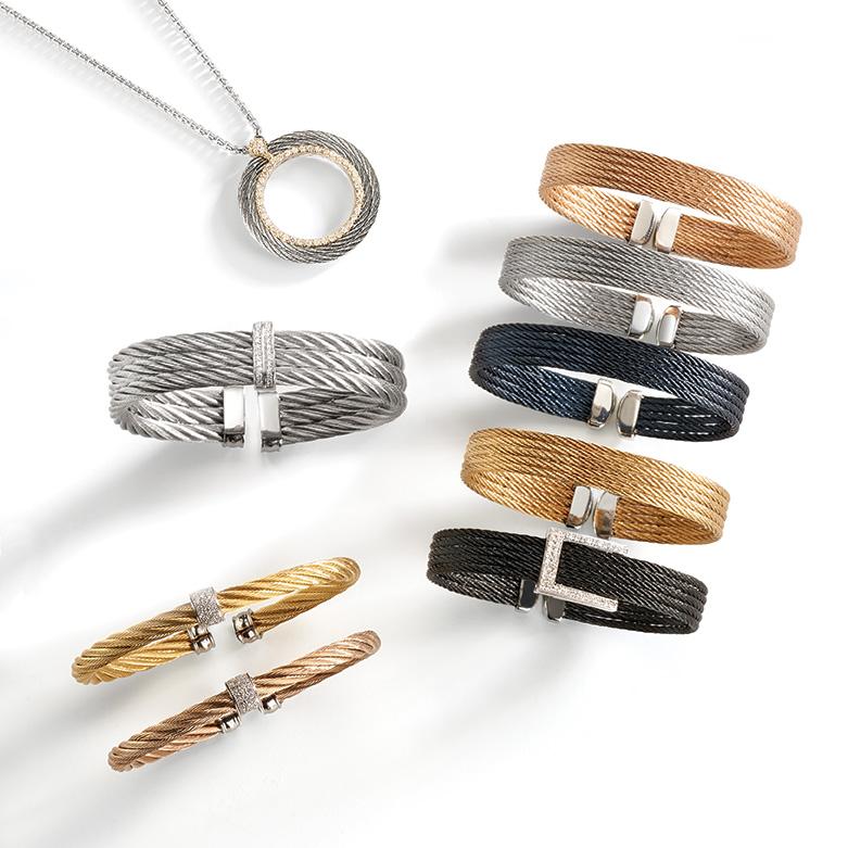 0.13 ctw Diamond Bangle Cable Bracelet