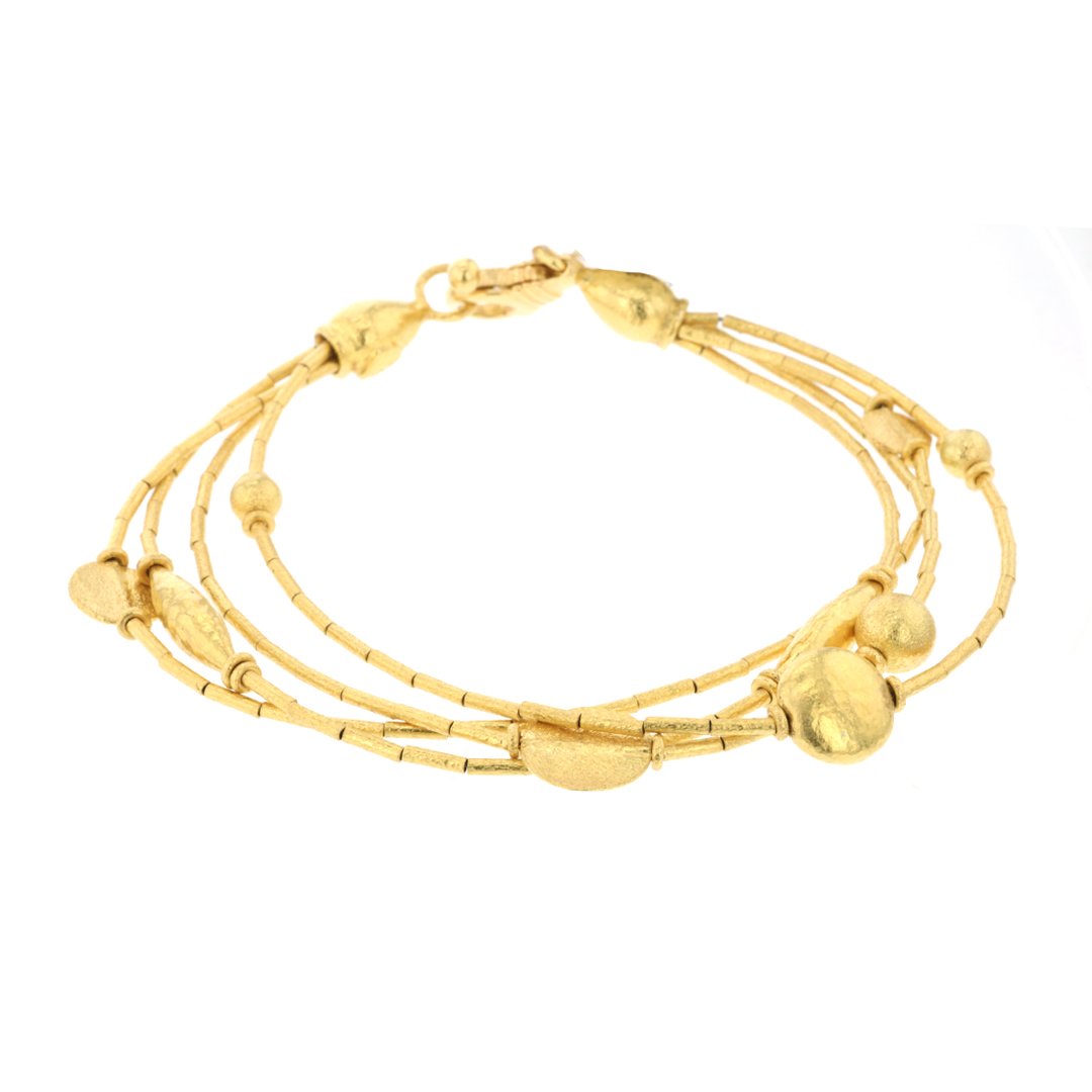 Multi-Bead & Disc Bracelet