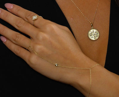 18" 0.35 ctw Diamond Round Disc Necklace
