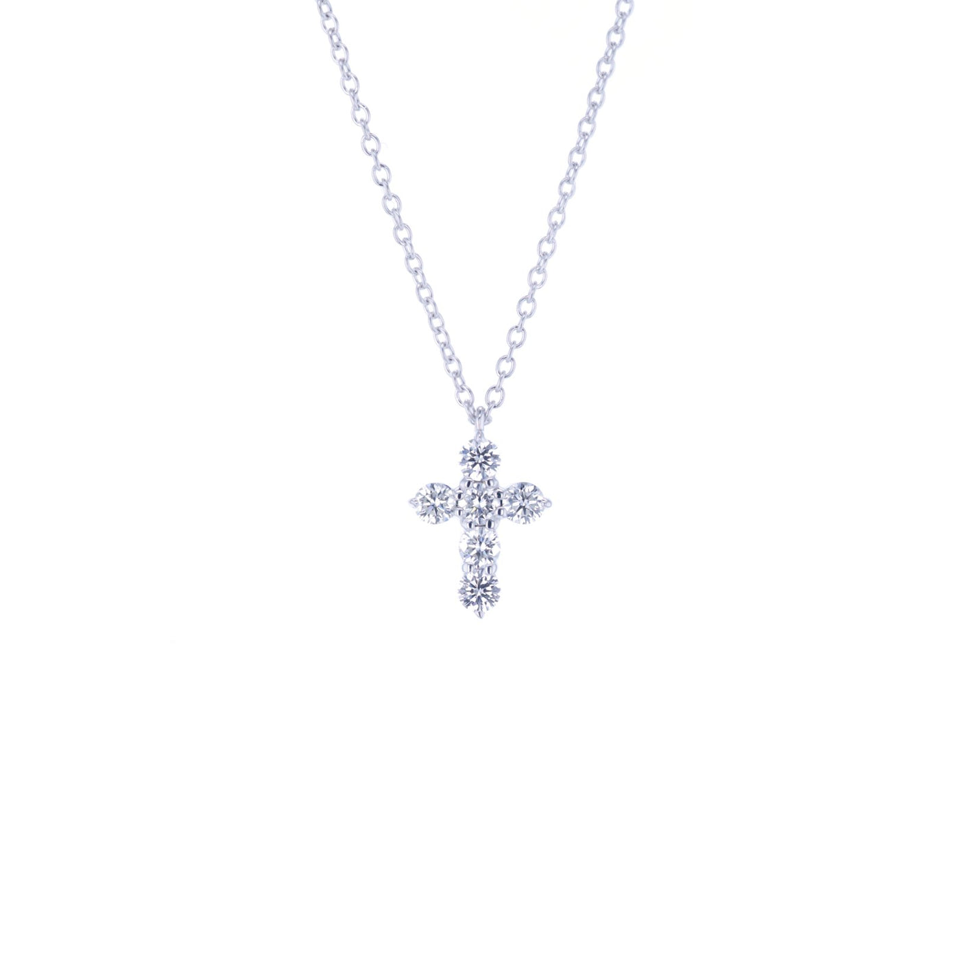 17" 0.33ctw Diamond Cross Necklace