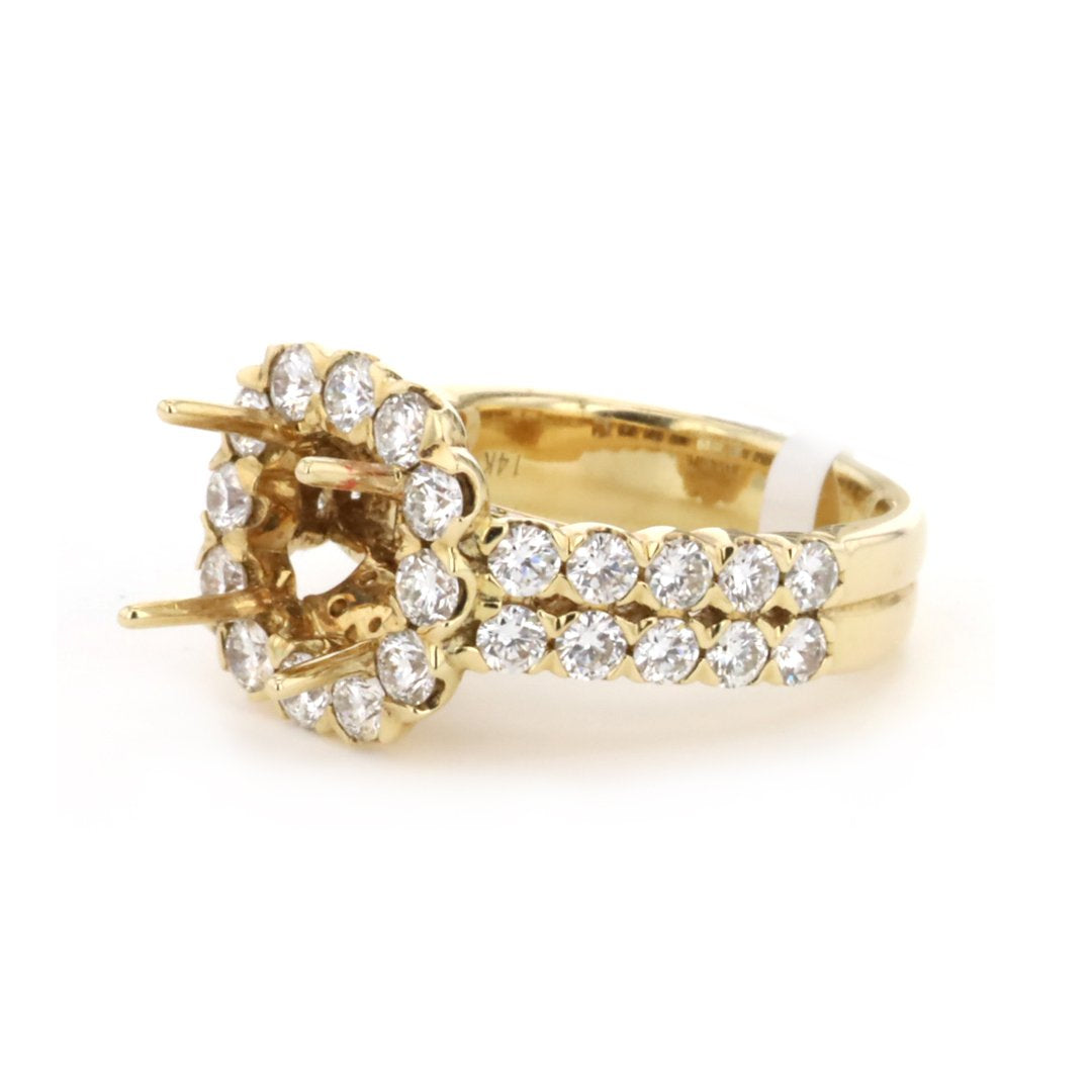 1.93 ctw Diamond Halo Engagement Ring
