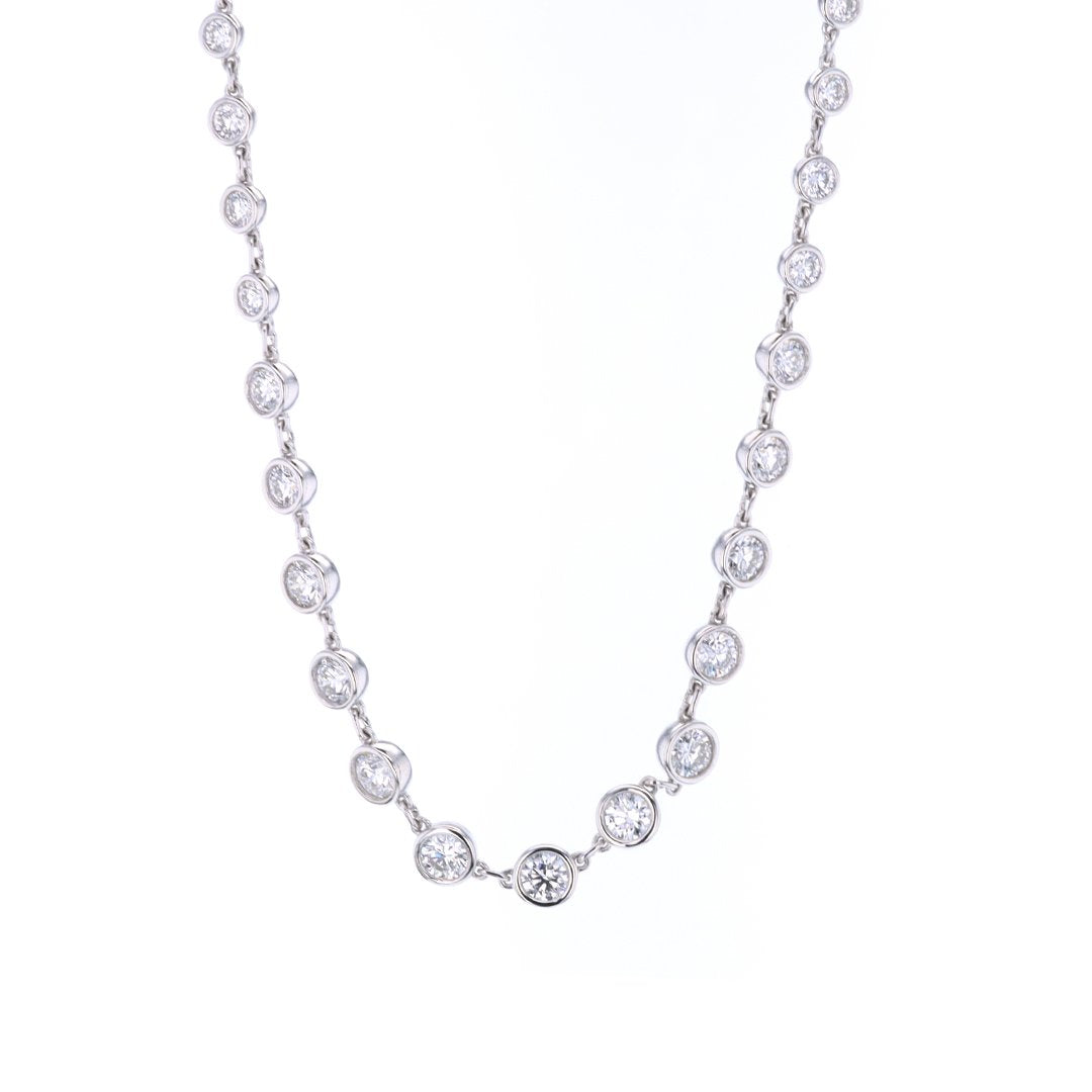 18" 8.52 ctw Lab-Grown Diamond Bubble Necklace
