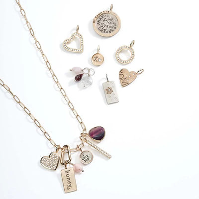Silver & Gold Diamond Pendant