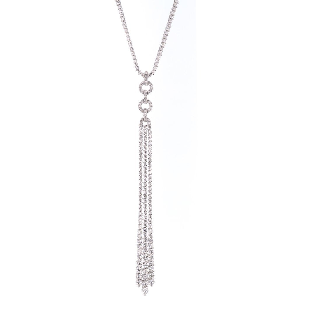 5.32 ctw Diamond Tassel Necklace