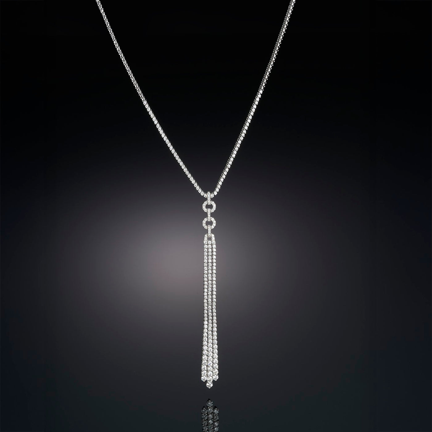 5.32 ctw Diamond Tassel Necklace