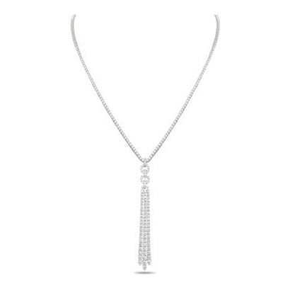 5.32 ctw Diamond Tassel Necklace