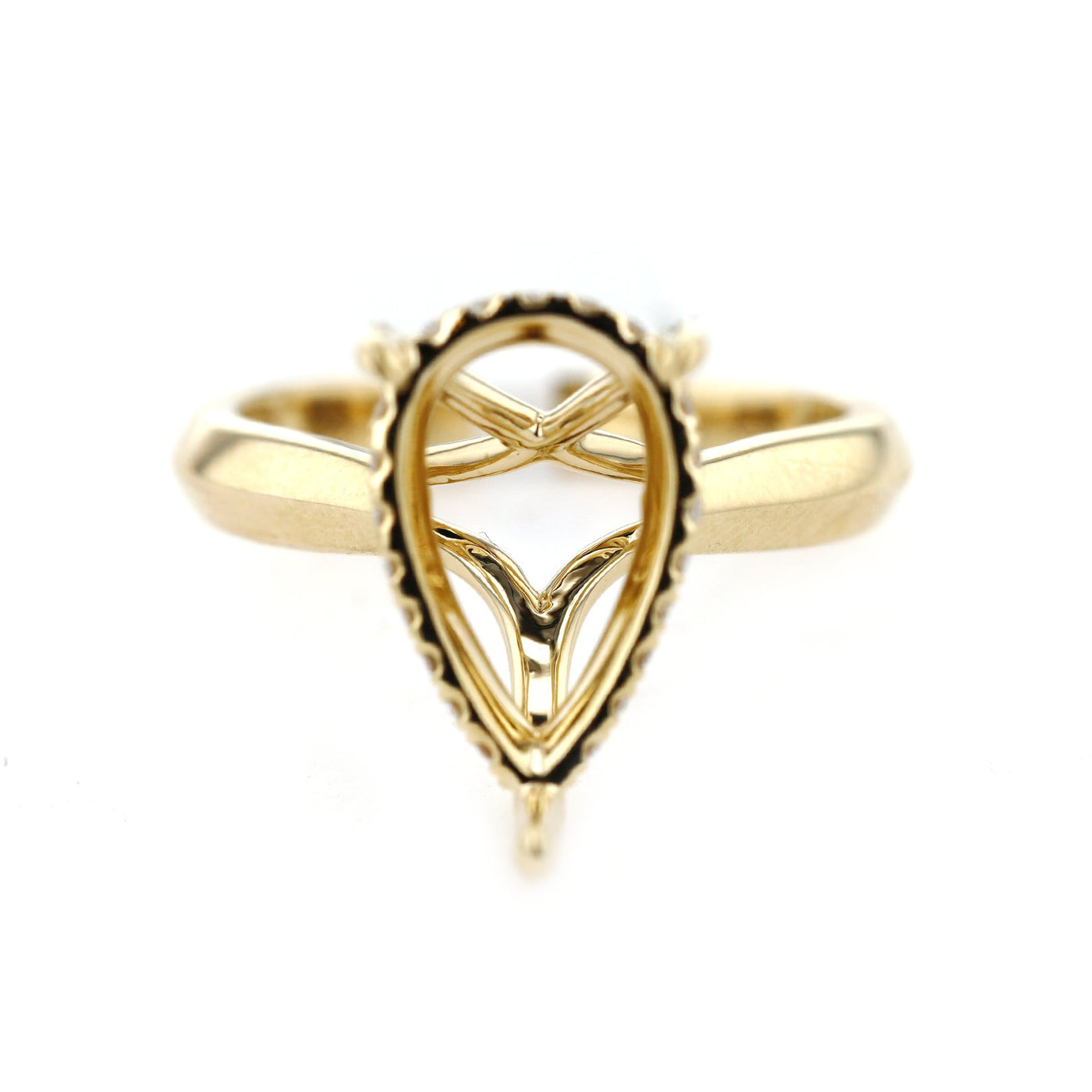 0.16ctw Diamond Hidden Halo Engagement Ring