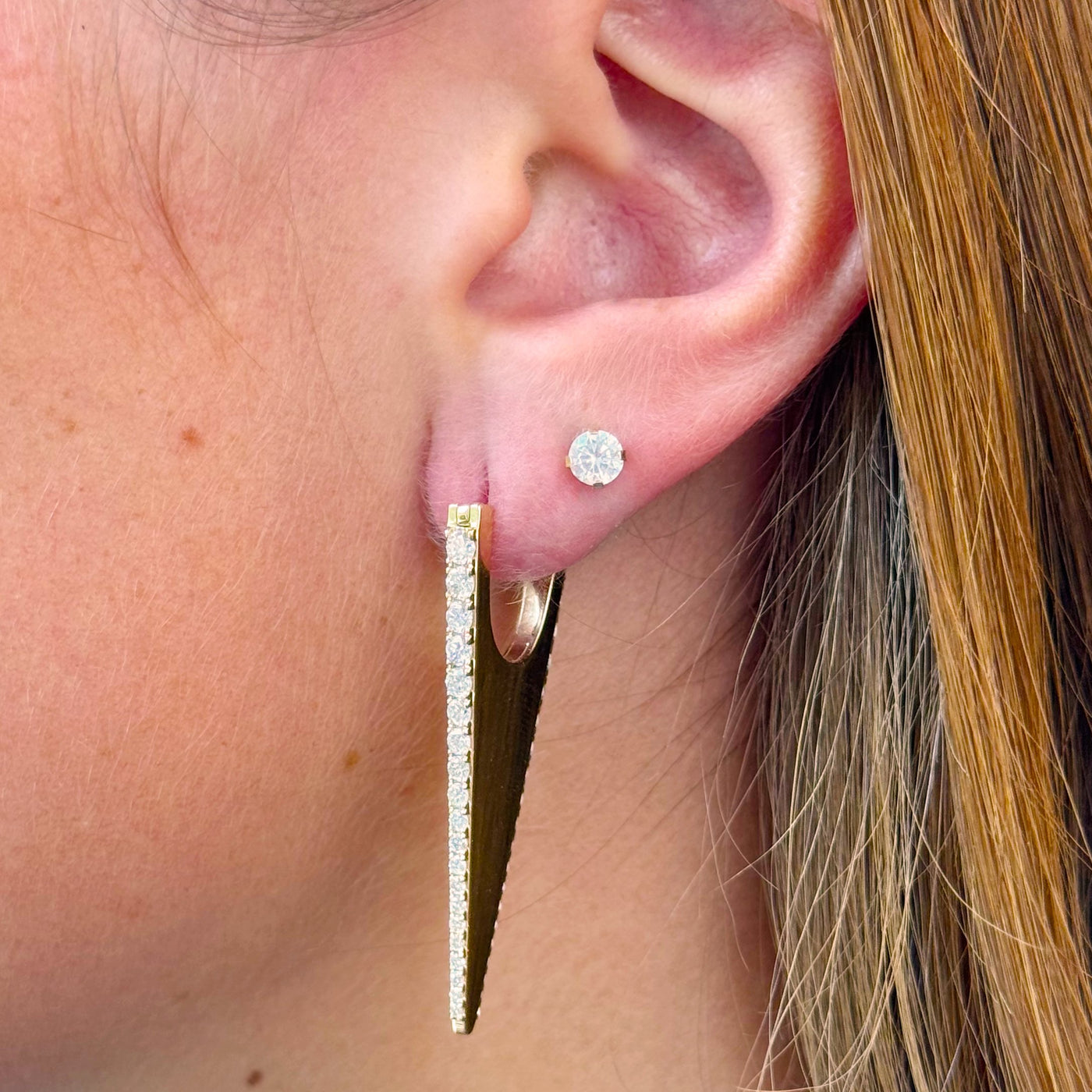 2.15ctw Diamond Arrow Tip Earrings