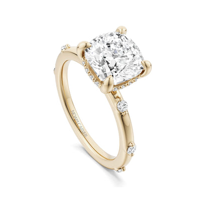 0.17 ctw Diamond Hidden Halo Engagement Ring