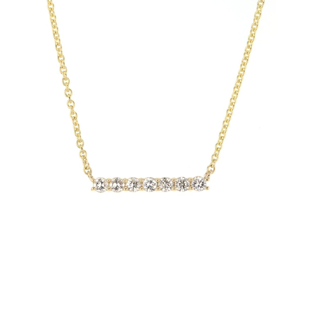 18" 0.51 ctw Diamond Bar Necklace