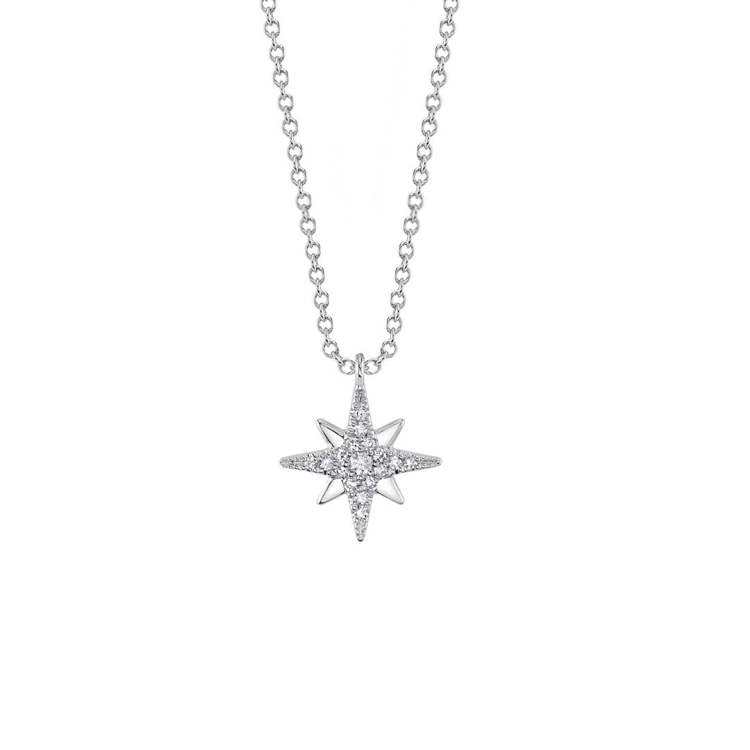 15+3" 0.06 ctw Diamond North Star Necklace