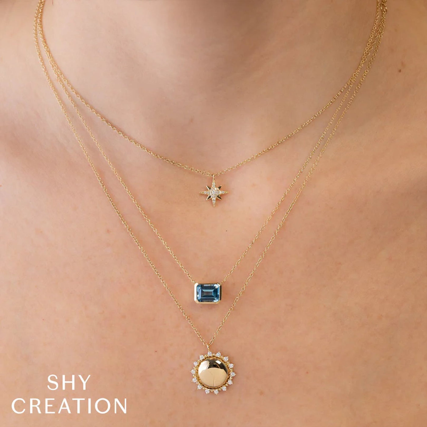 15+3" 0.06 ctw Diamond North Star Necklace