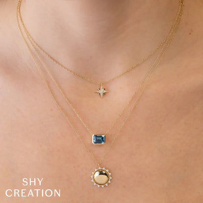 15+3" 0.06 ctw Diamond North Star Necklace