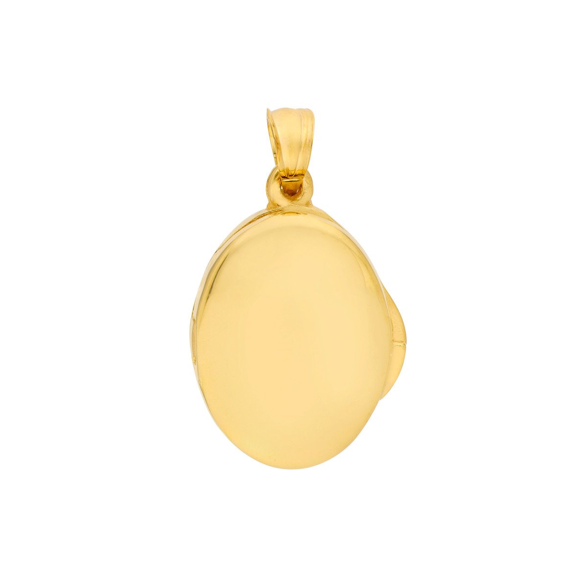Oval Polished Locket Pendant