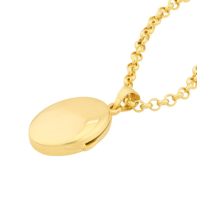 Oval Polished Locket Pendant