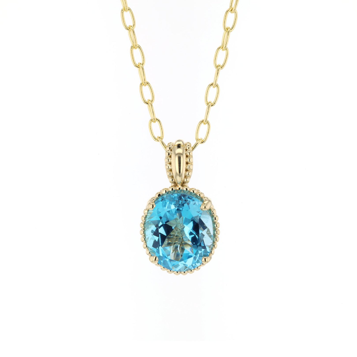 Blue Topaz Pendant