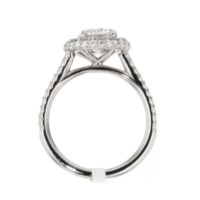 1.0 ctw Diamond Halo Engagement Ring