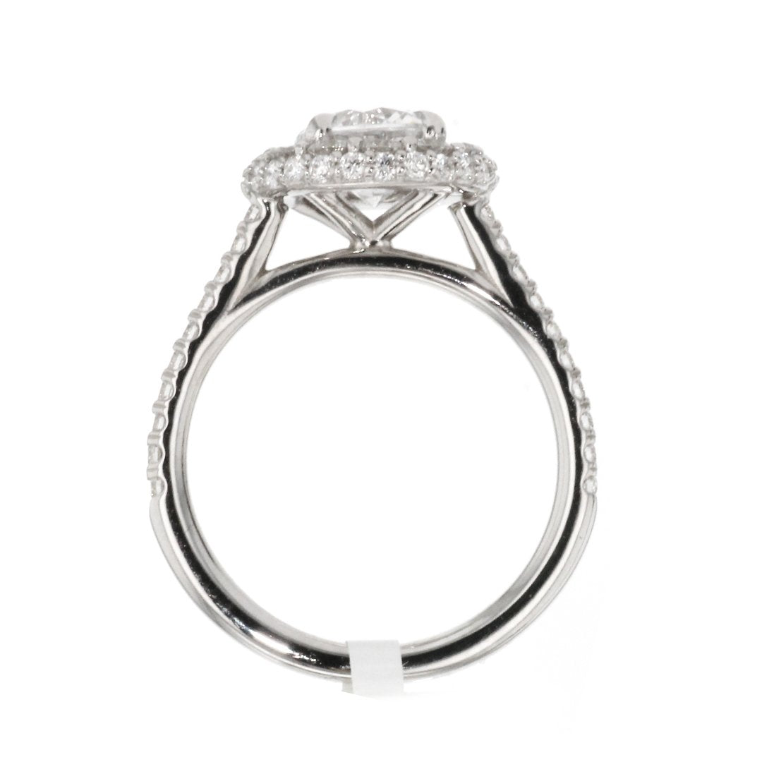 1.00 ctw Diamond Halo Engagement Ring