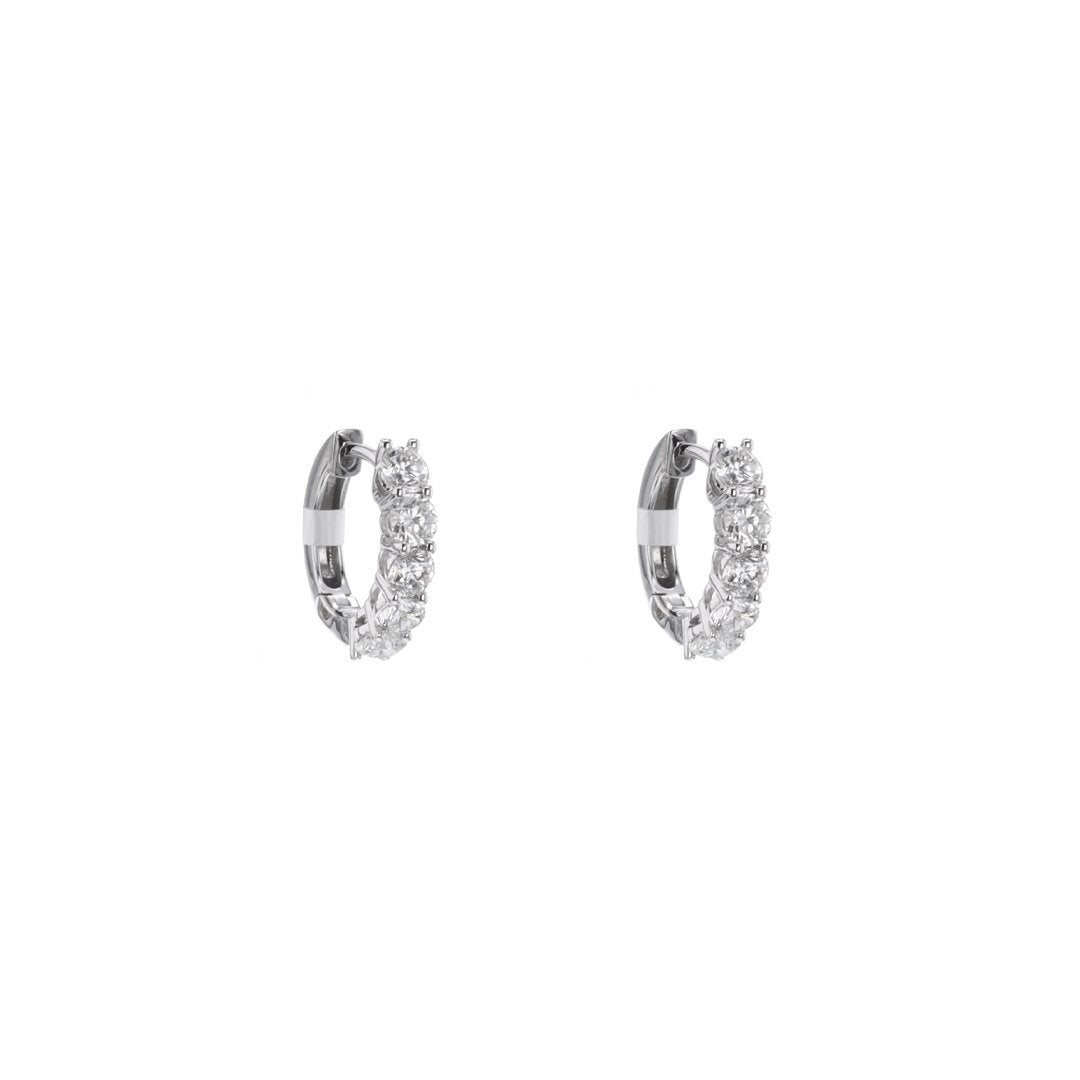 1.37 ctw Diamond Huggie Earrings