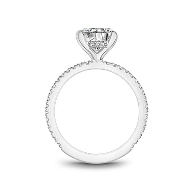 0.27 ctw Diamond Hidden Halo Engagement Ring