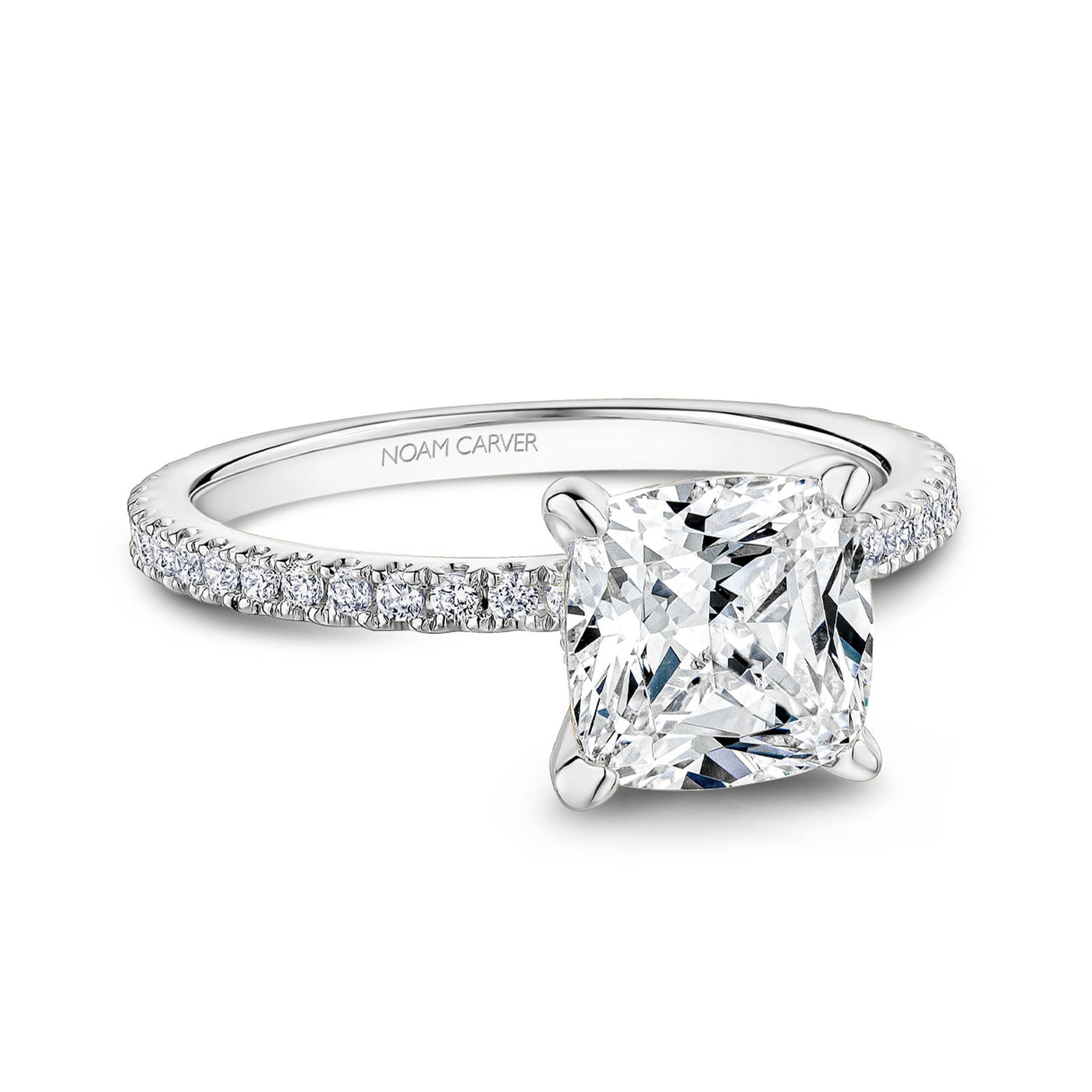 0.27 ctw Diamond Hidden Halo Engagement Ring