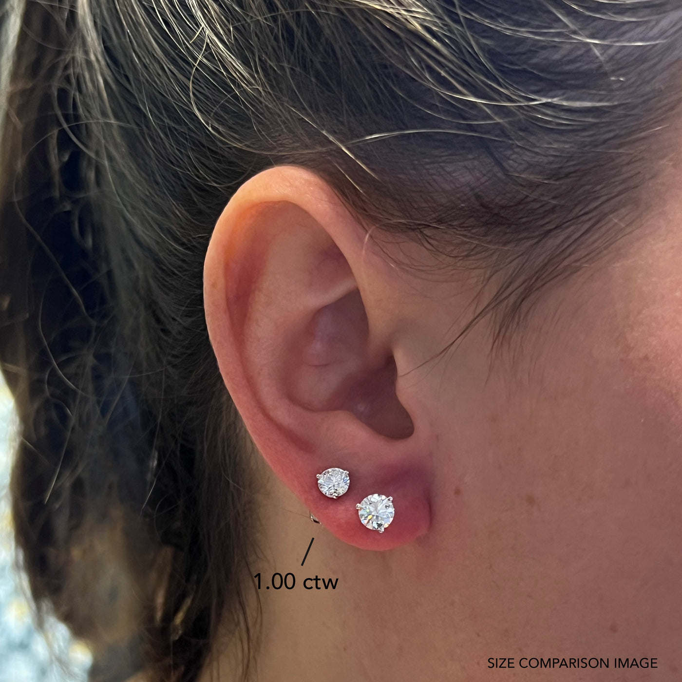 1.56 ctw Diamond Stud Earrings