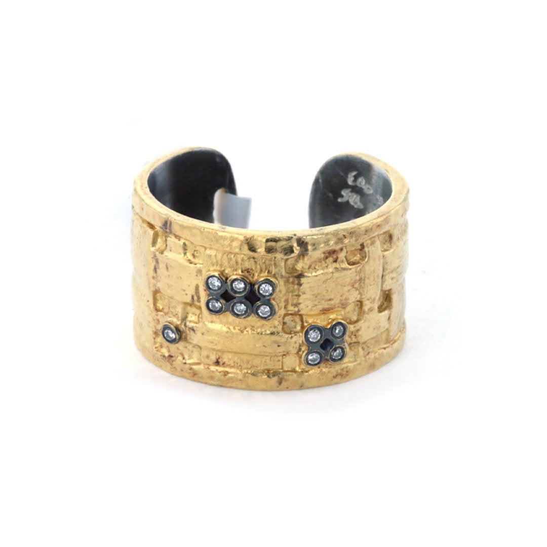 0.05 ctw Diamond Cuff Ring