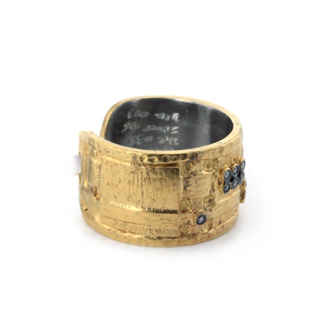 0.05 ctw Diamond Cuff Ring