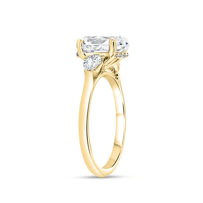 0.45 ctw Diamond Hidden Halo Engagement Ring