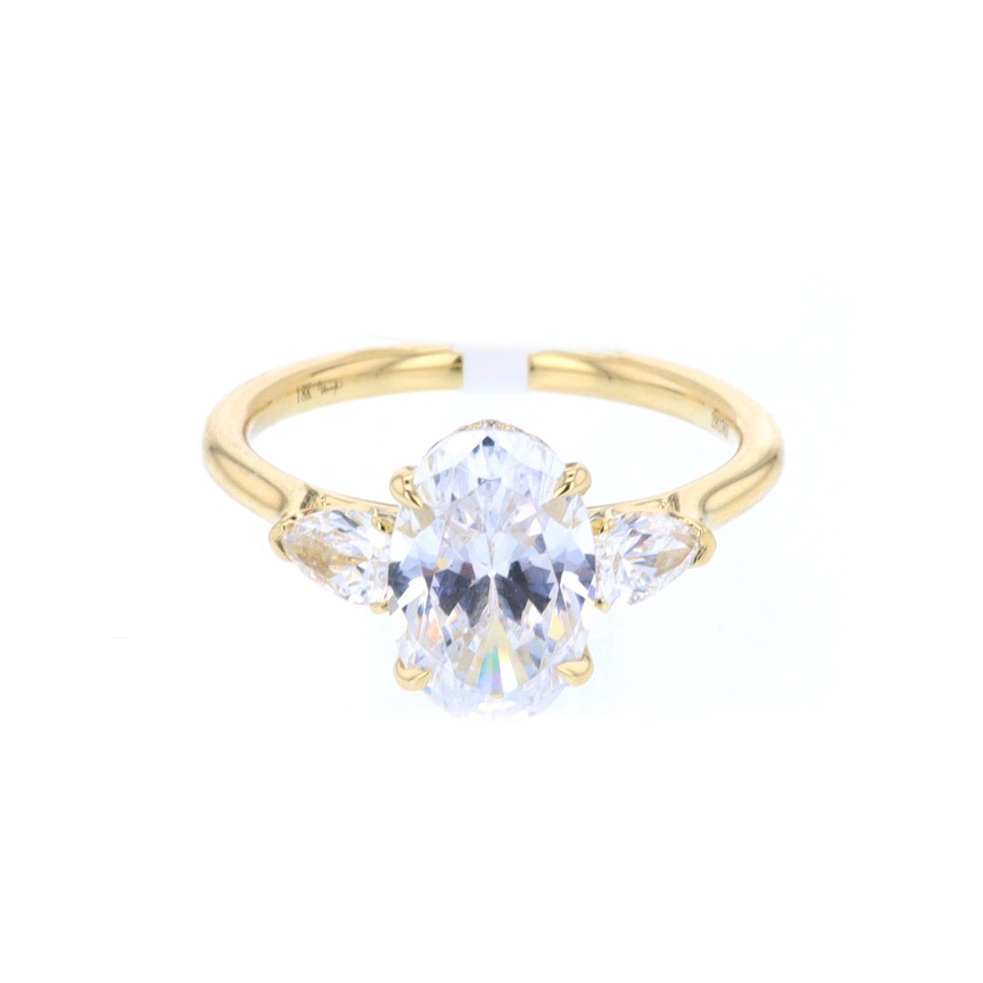 0.45 ctw Diamond Hidden Halo Engagement Ring
