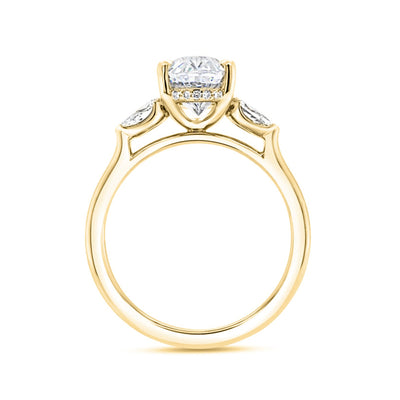 0.45 ctw Diamond Hidden Halo Engagement Ring