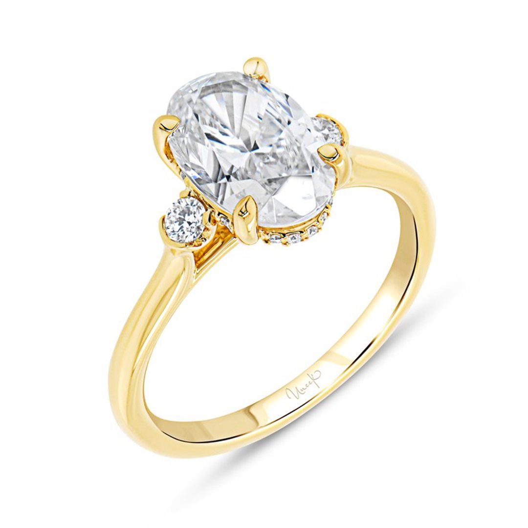 0.15 ctw Diamond Hidden Halo Engagement Ring