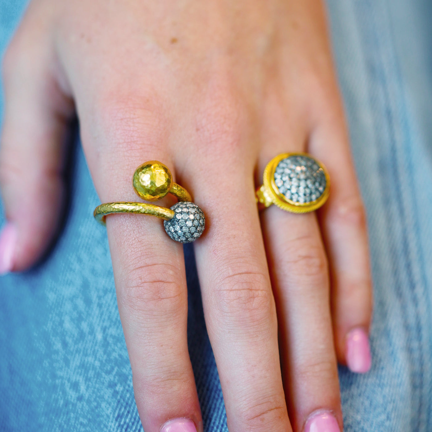 1.65ctw Diamond Toi et Moi Ring
