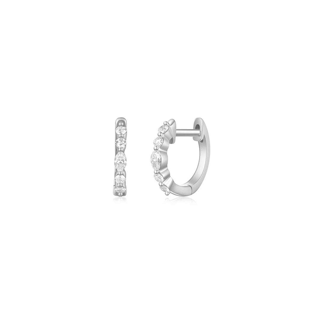 0.22 ctw Diamond Huggie Earrings