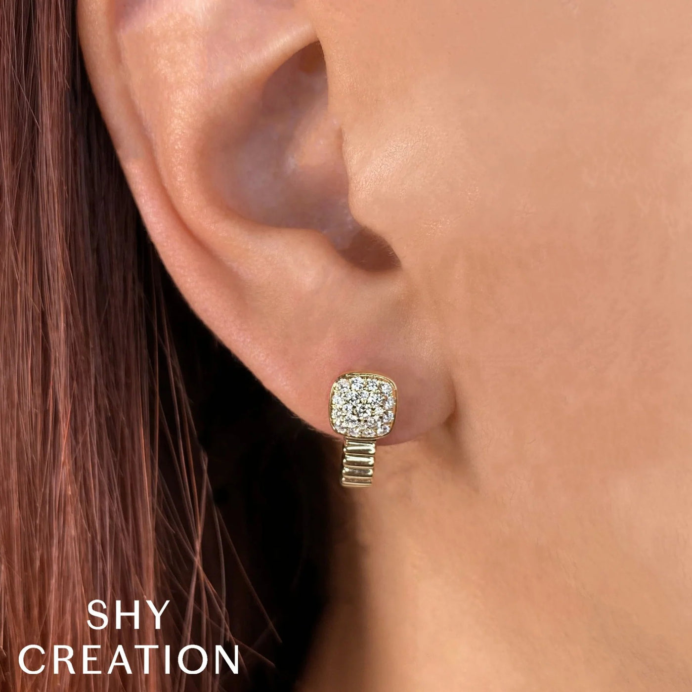 0.48 ctw Diamond Hoop Earrings