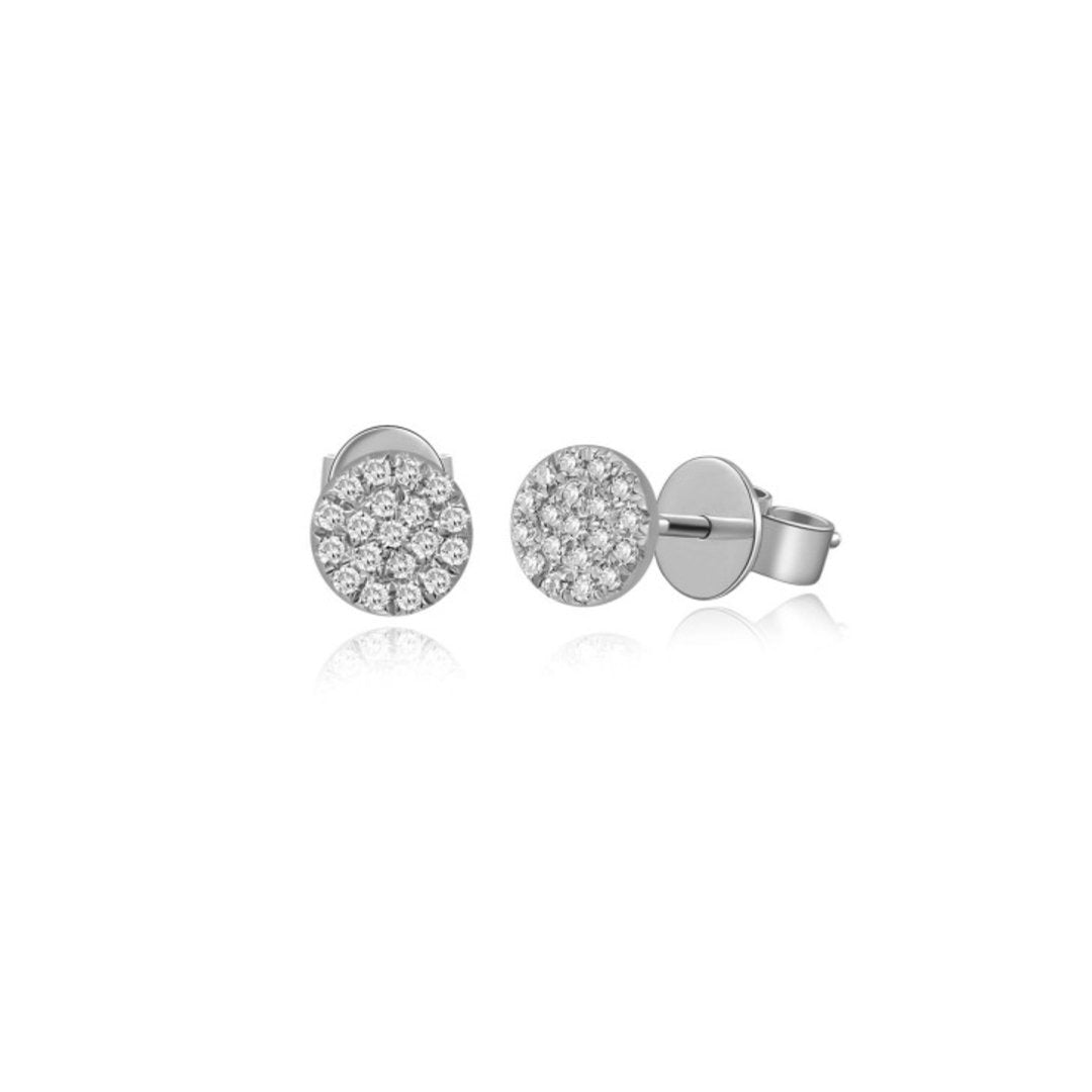 0.08 ctw Diamond Pave Earrings