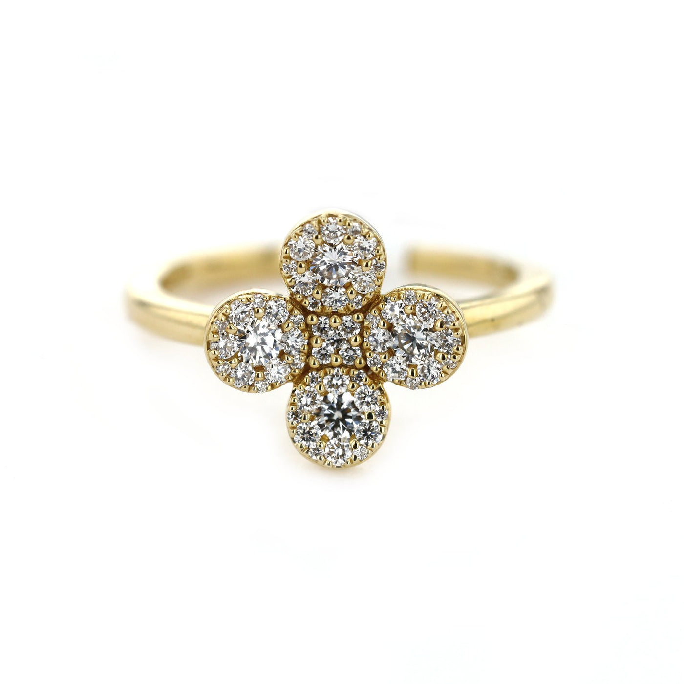 0.44 ctw Diamond Flower Ring