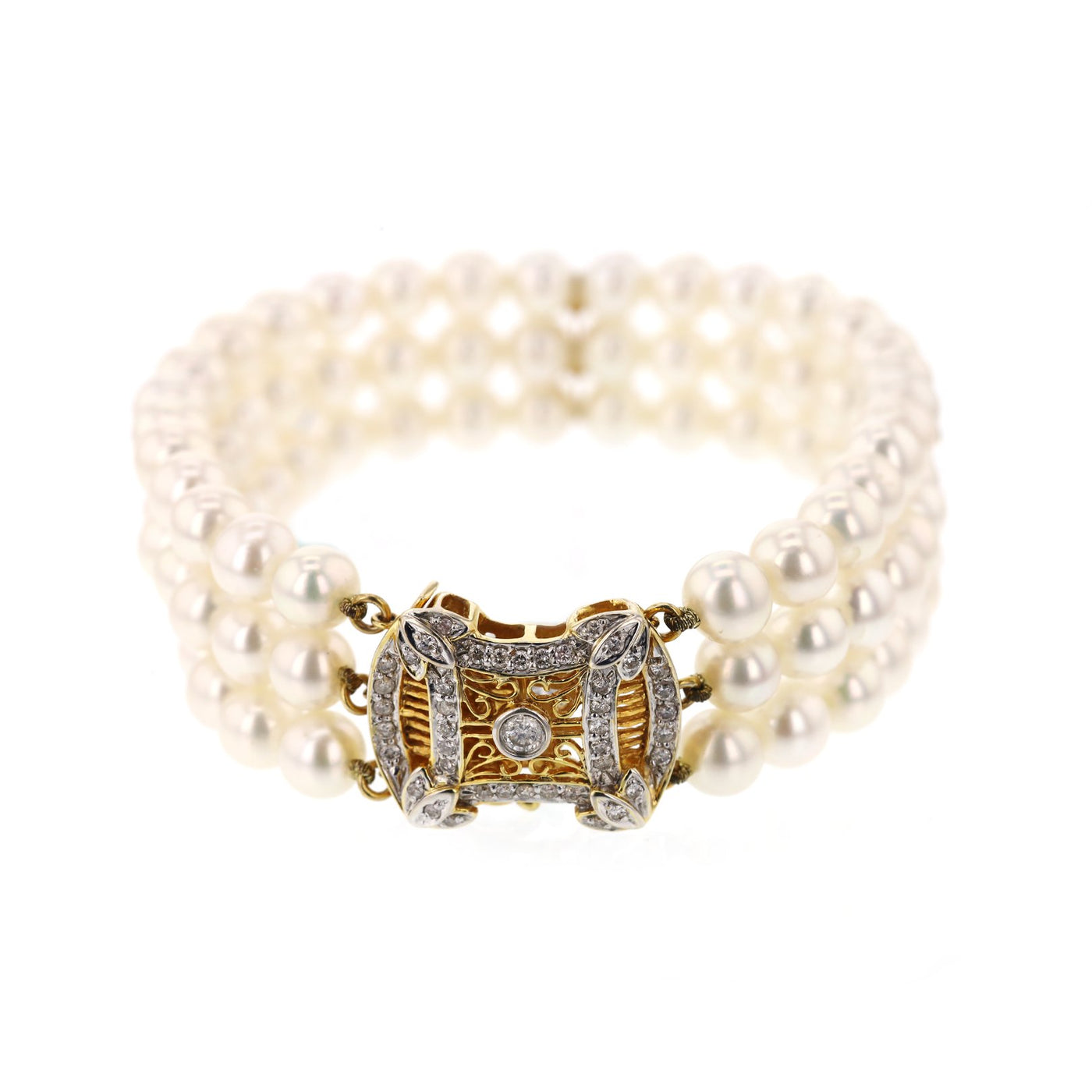 3-Strand Pearl Bracelet