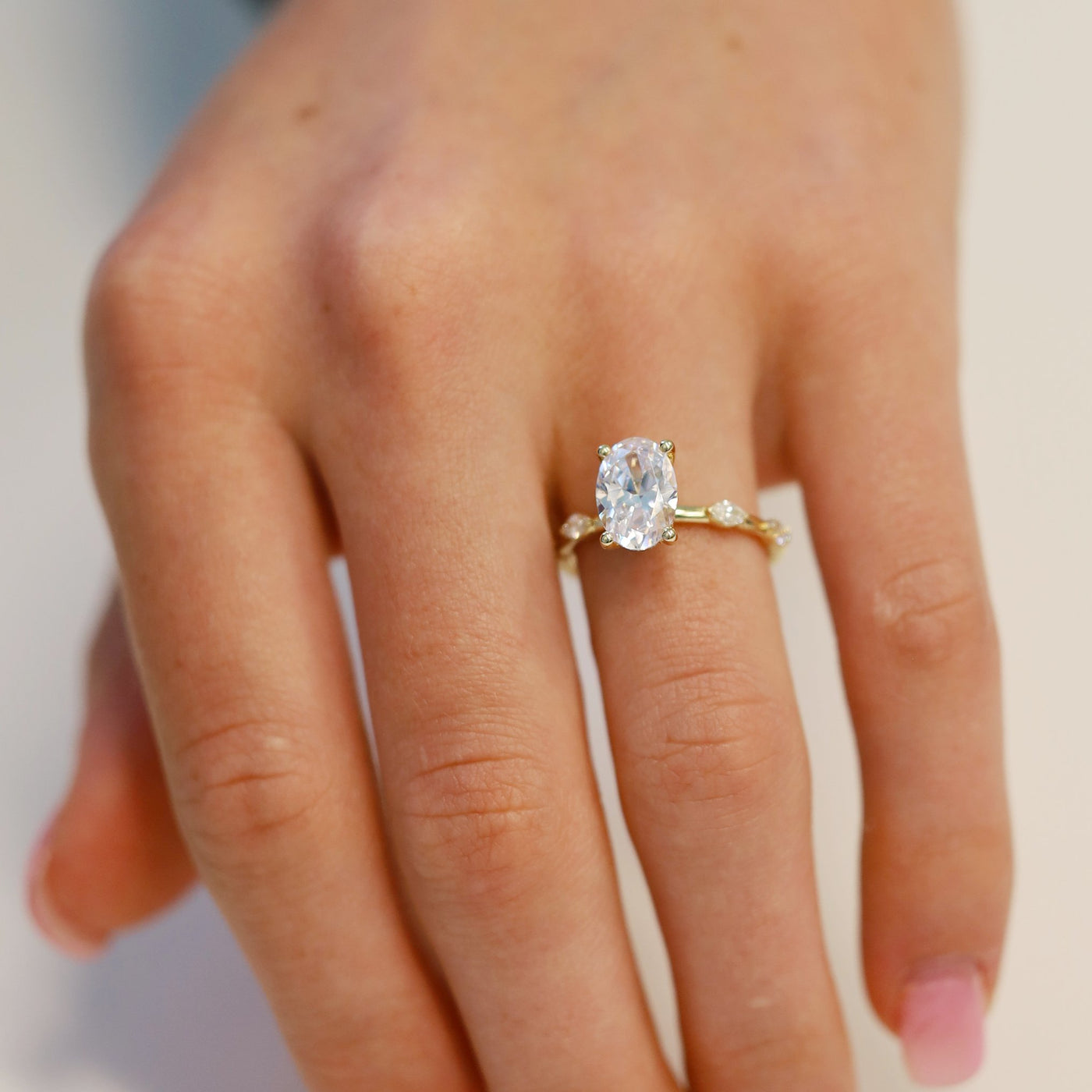 0.23 ctw Diamond Hidden Halo Engagement Ring