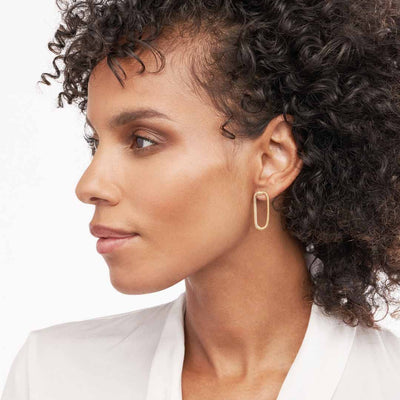 Hollow Loop Snake Chain Earrings