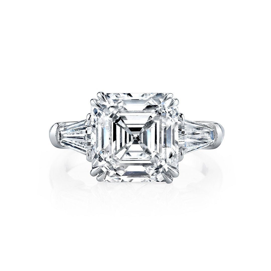 3.25 ct Asscher Diamond Engagement Ring