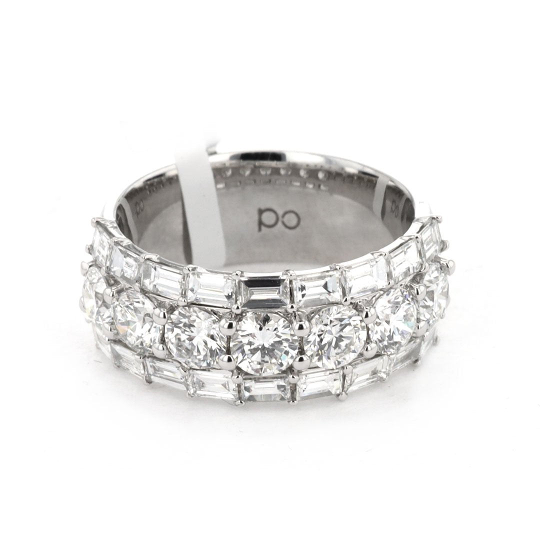 2.95 ctw Diamond 3-Row Band