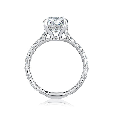 0.38 ctw Diamond Hidden Halo Engagement Ring