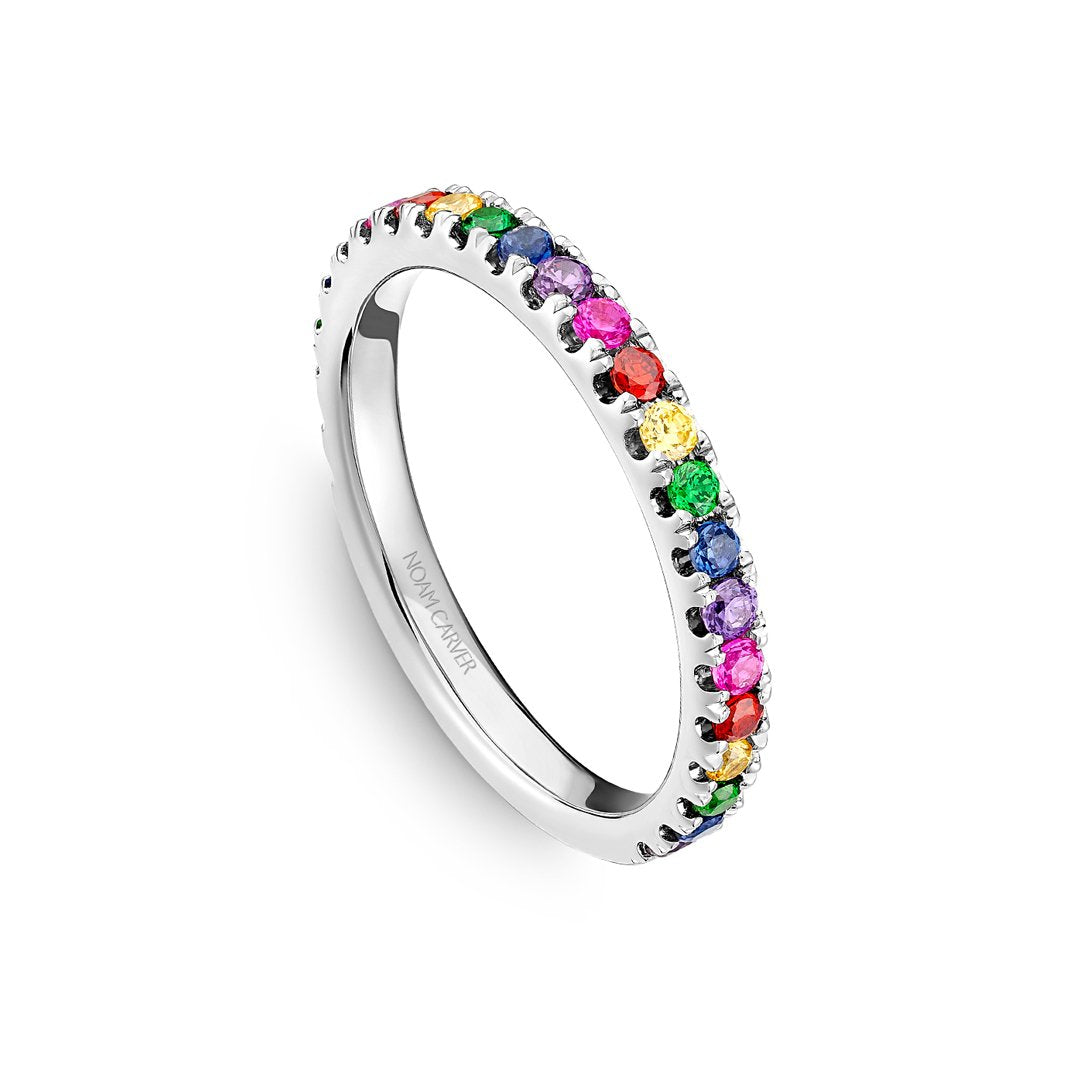 Multi-Color Sapphire Band