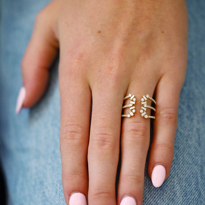 0.70 ctw Diamond Open Band
