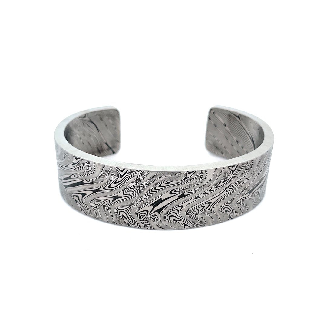 Damascus Steel Cuff Bracelet